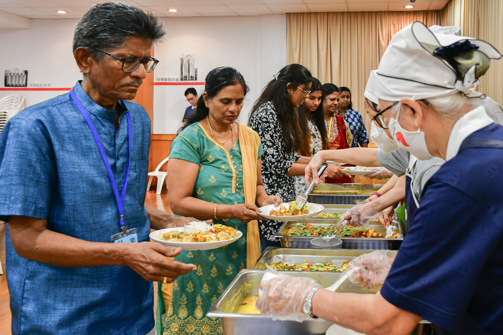 Authentic ingredients were used to prepare seven delicious Indian dishes for the event. (Photo by Lim Suan Chu) 